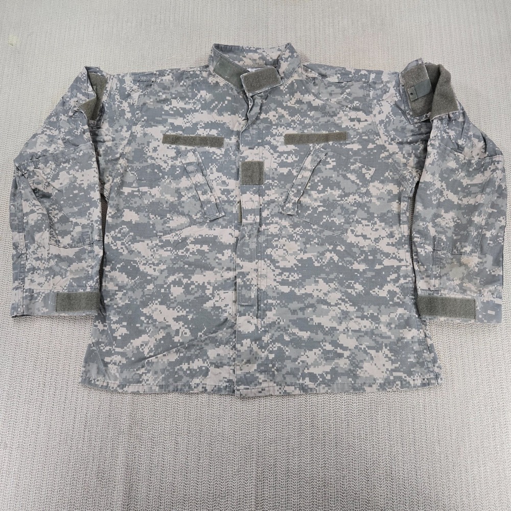 Army Combat Uniform Coat Jacket Mens Large Reg Digital Camo ACU Military